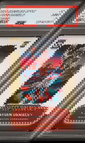 2024 Donruss Optic Uptowns Jayden Daniels #2 PSA 9