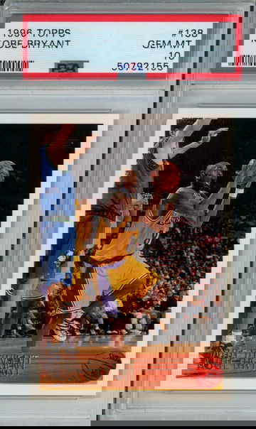 KOBE BRYANT 1996 Topps #138 PSA 10 GEM MINT LA Lakers