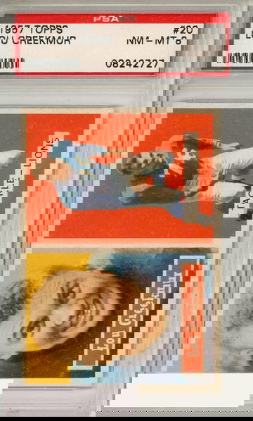 1957 TOPPS LOU CREEKMUR #20 PSA 8 NM-MT