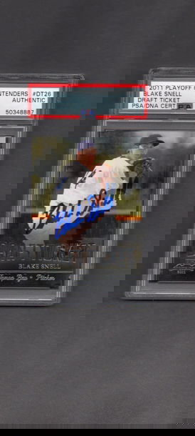 Blake Snell Signed Autographed 2011 Playoff Contenders #26 RC PSA DNA COA