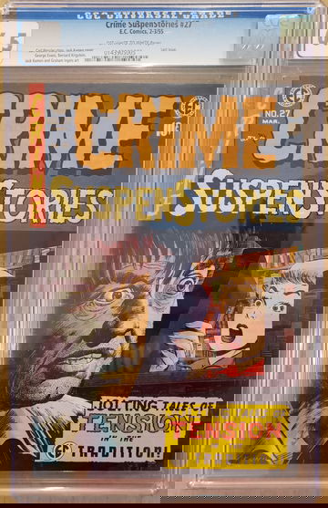 Crime SuspenStories #27 CGC 6.5 OW/W Jack Kamen cover FN+