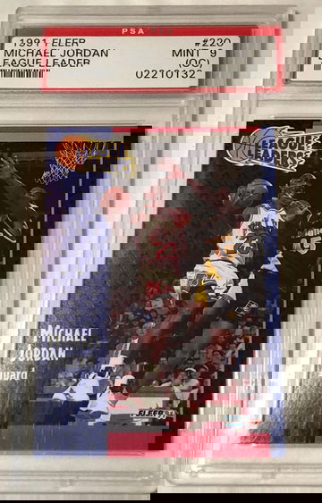 1991 FLEER MICHAEL JORDAN #220 MINT 9 (OC)