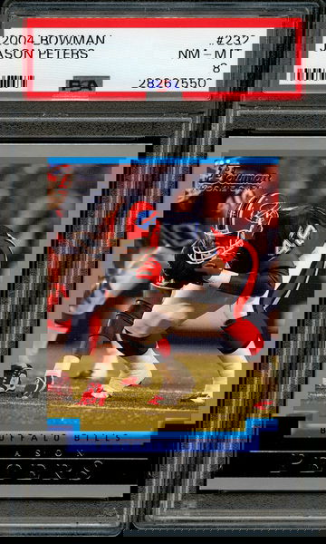 Jason Peters 2004 Bowman Rookie PSA 8