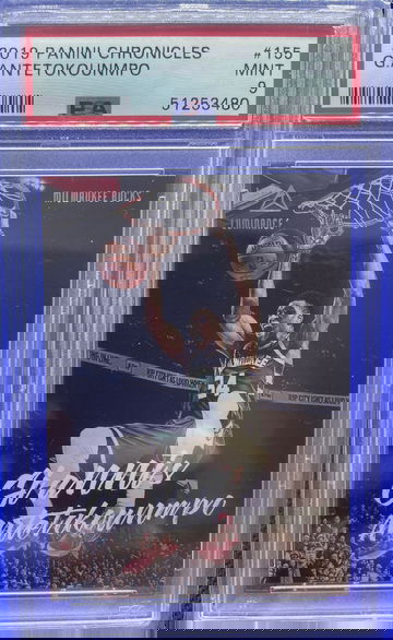 2019-20 Panini Chronicles Luminance GIANNIS ANTETOKOUNMPO Mint PSA 9 Bucks