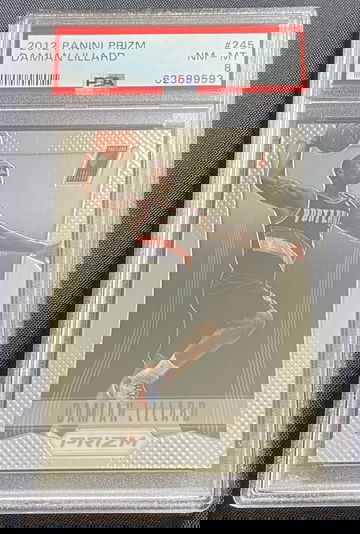 2012 Panini Prizm #245 Damian Lillard PSA 8 NM-MT RC Rookie