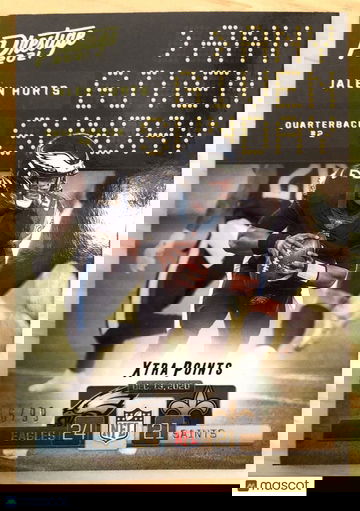 Jalen Hurts 2021 Prestige Any Given Sunday Xtra Points Serial #16/99 Eagles