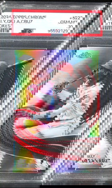 2024 Topps Chrome #S22 ELLY DA LA CRUZ Strokes PSA 10