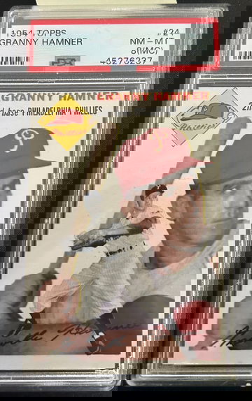 1954 Topps Granny Hamner #24 PSA 8 (MC)