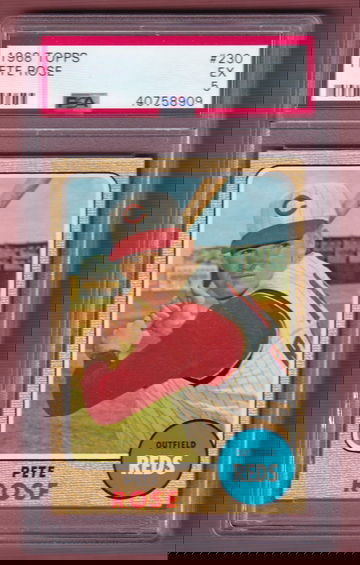 1968 Topps #230 Pete Rose PSA 5