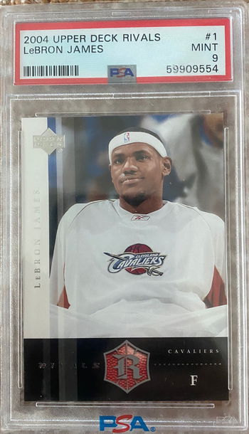 2004 Upper Deck Rivals Lebron James PSA 9
