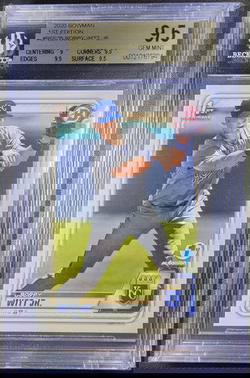 2020 Bowman 1st Edition Bobby Witt Jr BGS 9.5