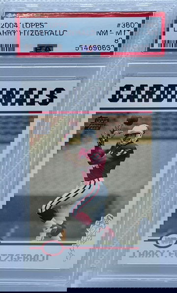 2004 Topps Larry Fitzgerald #360 PSA 8 NEAR MINT-MINT