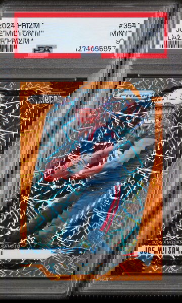 2024 Panini Prizm Lazer Prizm Joe Milton III #354 PSA 9