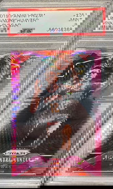 2019 Panini Prizm De’Andre Hunter 251 Pink Pulsar #/42!! SSP. PSA 9. RC. Rookie. 