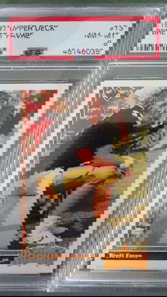 Brett Favre 1991 Upper Deck Star Rookie RC