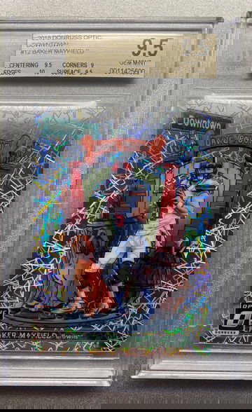 BAKER MAYFIELD 2018 DOWNTOWN ROOKIE CASE HIT BGS 9.5 GEM MINT