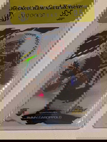 2014 Finest die cut refractor Jimmy Garoppolo