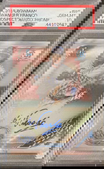 2019 Bowman Chrome Auto Wander Franco PSA 10