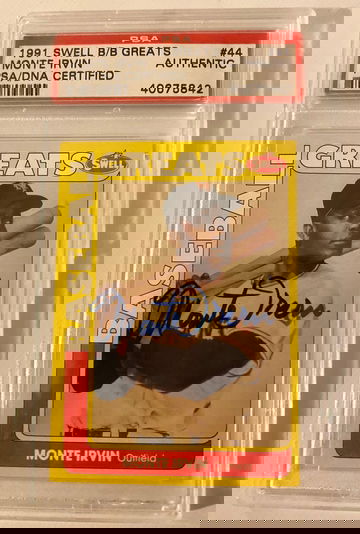 Autographed 1991 Swell MONTE IRVIN New York Giants card #44 PSA/DNA CERTIFIED AUTO