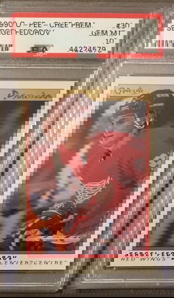 1990 O-Pee-Chee Premier Sergei Fedorov #30 Rookie RC PSA 10