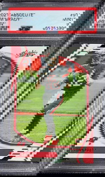 2021 Tom Brady Panini Absolute Green Parallel PSA 9 MINT Tampa Bay Buccaneers 