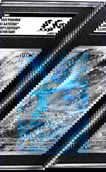 2025 Pokemon Journey Together #161 Articuno Illustration Rare SGC 9.5