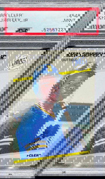 1989 Fleer #548 Ken Griffey Jr. Rookie RC PSA 9 MINT