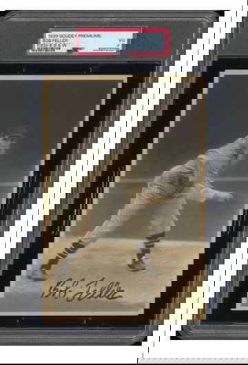 1939 Goudey Premiums R303-BB &W Bob Feller PSA 3. 
