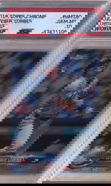 2018 Topps Chrome Update #HMT80 Gleyber Torres PSA 10