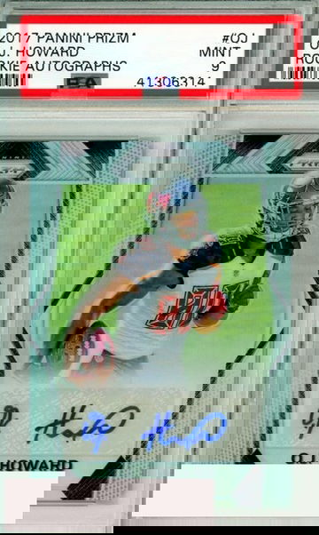 2017 PANINI PRIZM OJ HOWARD #OJ ROOKIE AUTOGRAPHS BUCCANEERS RC PSA 9 MINT