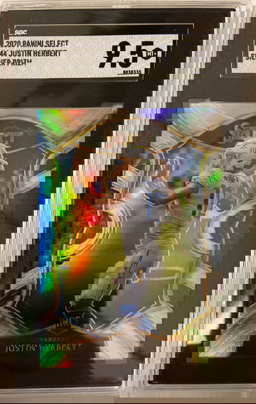 2020 Select Justin Herbert Concourse Level Silver #44 SGC 9.5 Mint+