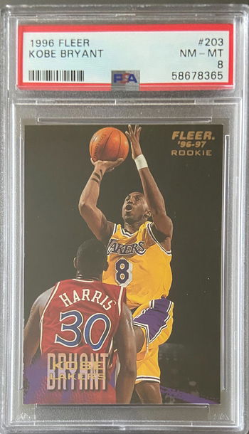 1996 Fleer Kobe Bryant PSA 8