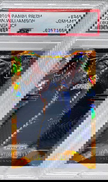 2019 Prizm Zion Williamson Orange Ice PSA 10