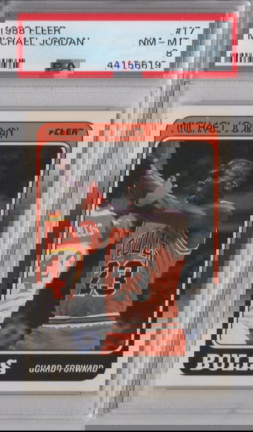 1988 Fleer Michael Jordan PSA 8