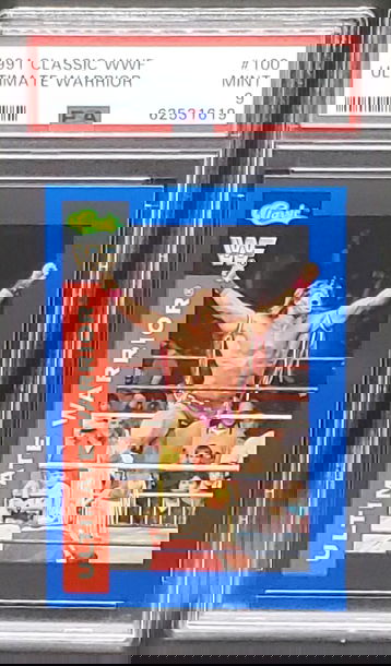 1991 Classic WWF #100 Ultimate Warrior PSA 9 MINT