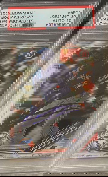 2019 Bowman Vladimir Guerrero Jr AUTO Paper Prospects PSA 10