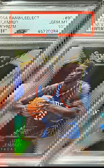 2014 Panini Select Joel Embiid Silver Prizm #90 PSA 10