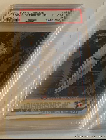 2019 Topps Chrome Update Vladimir Guerrero Jr PSA 10