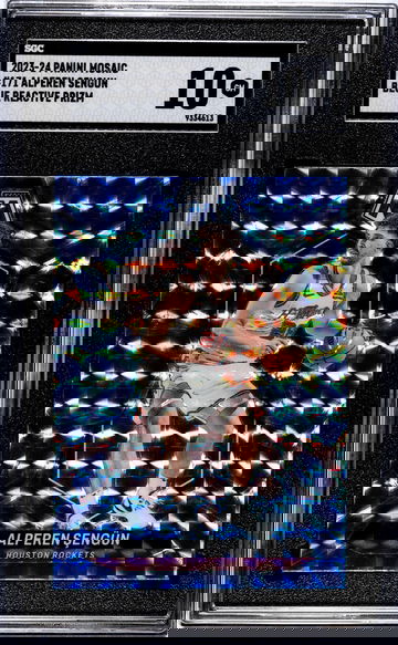 2023-24 Panini Mosaic #171 Alperen Sengun Blue Reactive Prizm SGC 10