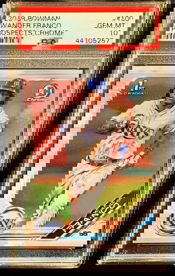 2019 Bowman Chrome Wander Franco 1st Chrome RC PSA 10