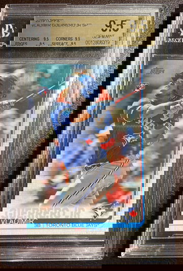 2019 Topps Vladimir Guerrero Jr Missing Card Number No Number Short Print BGS 9.5