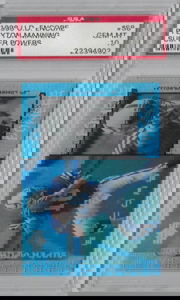 1998 UD Encore #S8 Peyton Manning PSA 10 Gem Mt Super Powers