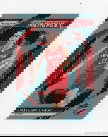 CAITLIN CLARK 2024 Panini Prizm Monopoly Light Blue Prizm Rc #121/199