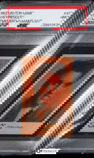 Elvis Presley 1962 Dutch Gum Star Bilder A #97 PSA 7 HAND CUT