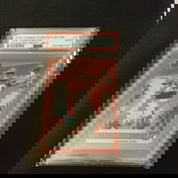 2020 chronicles donruss optic red PSA 9 tua tagovailoa