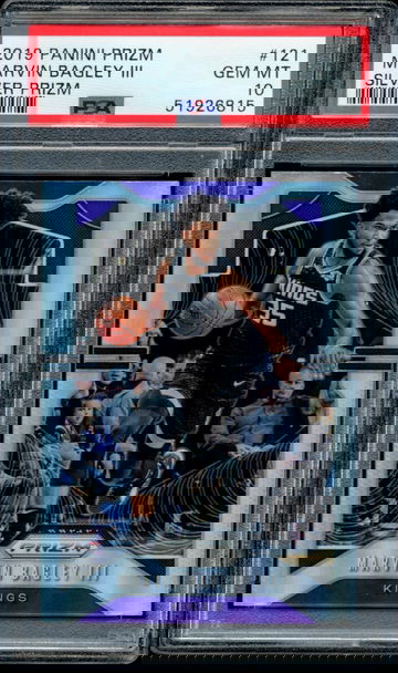 2019 Prizm Marvin Bagley lll Silver PSA 10 Gem Mint