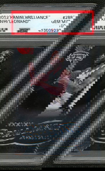 2012 Kawhi Leonard Panini Brilliance Rookie #288 PSA 10 Gem MInt