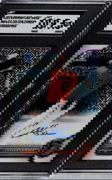 2022 BOWMAN CHR. MEGA COLTON COWSER  SGC 9.5