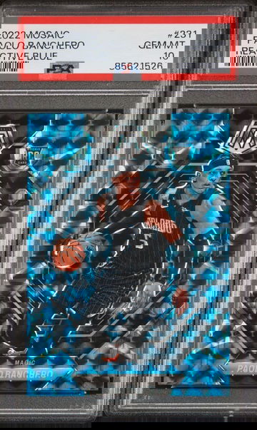 2022 Panini Mosaic Paolo Banchero Reactive Blue PSA 10