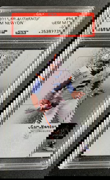 2011 SP Authentic Cam Newton RC #94 - Upper Deck PSA 10 GEM MINT